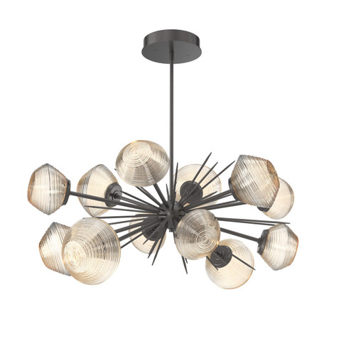 Mesa LED Chandelier in Graphite (404|PLB0089-0D-GP-A-001-L3)