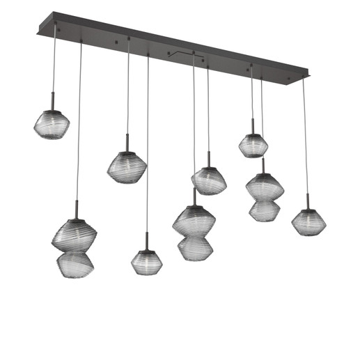 Mesa LED Linear Pendant in Graphite (404|PLB0089-09-GP-S-C01-L1)