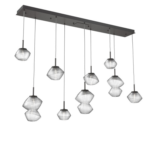Mesa LED Linear Pendant in Graphite (404|PLB0089-09-GP-C-C01-L1)