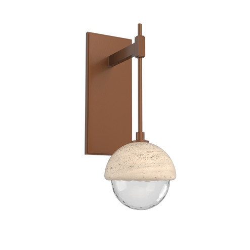 Cabochon LED Wall Sconce in Burnished Bronze (404|IDB0093-01-BB-TC-L3)