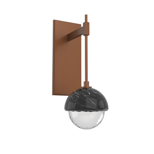 Cabochon LED Wall Sconce in Burnished Bronze (404|IDB0093-01-BB-BC-L1)