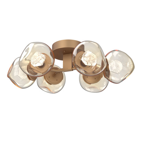 Luna LED Flush Mount in Novel Brass (404|CLB0095-01-NB-ZA-L1)