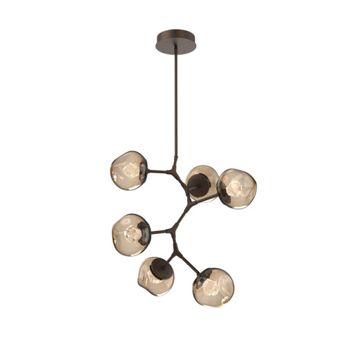 Luna LED Chandelier in Flat Bronze (404|CHB0095-VA-FB-ZB-001-L1)
