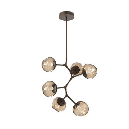 Luna LED Chandelier in Flat Bronze (404|CHB0095-VA-FB-GB-001-L1)