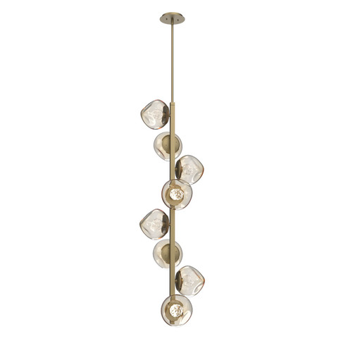 Luna LED Chandelier in Gilded Brass (404|CHB0095-T8-GB-FA-001-L1)