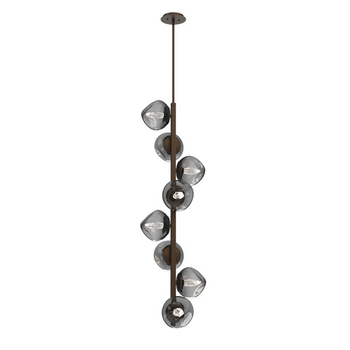 Luna LED Chandelier in Flat Bronze (404|CHB0095-T8-FB-GS-001-L3)