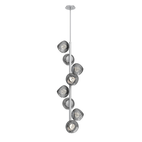 Luna LED Chandelier in Classic Silver (404|CHB0095-T8-CS-ZS-001-L3)