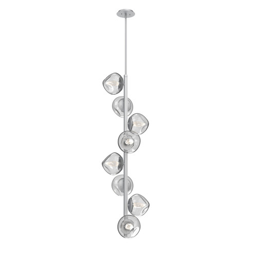 Luna LED Chandelier in Classic Silver (404|CHB0095-T8-CS-GC-001-L1)