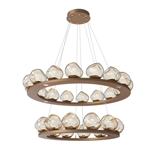 Luna LED Chandelier in Novel Brass (404|CHB0095-2B-NB-ZA-CA1-L3)