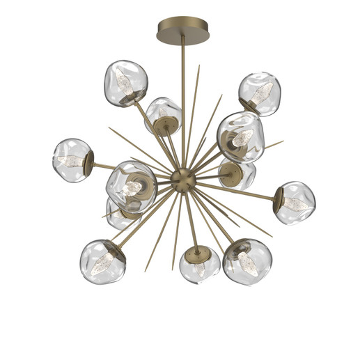 Luna LED Chandelier in Gilded Brass (404|CHB0095-0H-GB-GC-001-L1)