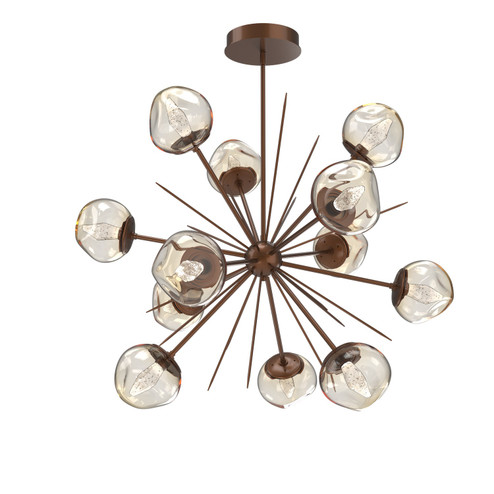 Luna LED Chandelier in Burnished Bronze (404|CHB0095-0H-BB-GA-001-L3)