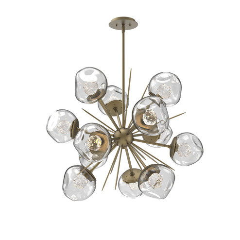 Luna LED Chandelier in Gilded Brass (404|CHB0095-0G-GB-FC-001-L1)