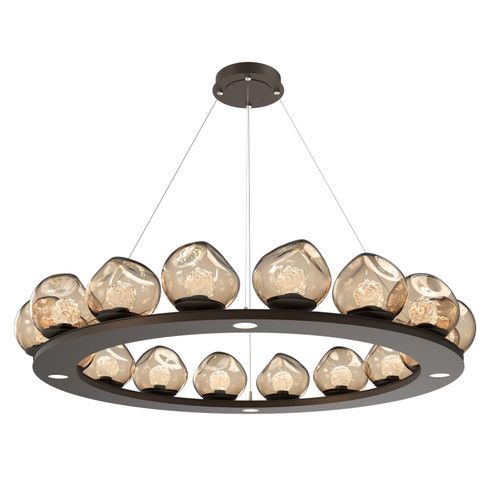 Luna LED Chandelier in Flat Bronze (404|CHB0095-0D-FB-FB-CA1-L1)