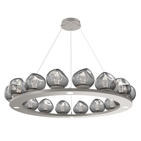 Luna LED Chandelier in Beige Silver (404|CHB0095-0D-BS-GS-CA1-L3)