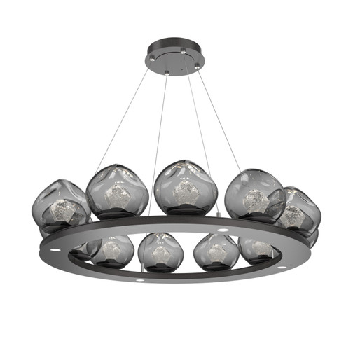 Luna LED Chandelier in Graphite (404|CHB0095-0C-GP-ZS-CA1-L3)