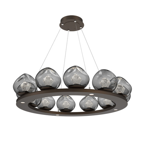 Luna LED Chandelier in Flat Bronze (404|CHB0095-0C-FB-ZS-CA1-L1)