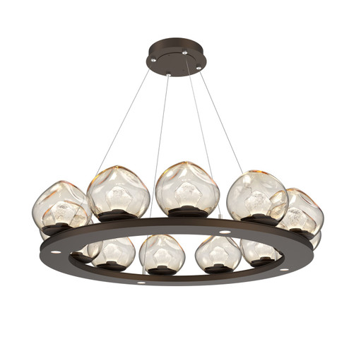 Luna LED Chandelier in Flat Bronze (404|CHB0095-0C-FB-ZA-CA1-L1)