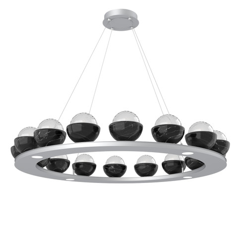 Cabochon LED Chandelier in Classic Silver (404|CHB0093-0D-CS-BC-CA1-L1)