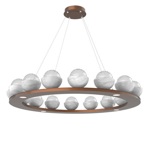 Cabochon LED Chandelier in Burnished Bronze (404|CHB0093-0D-BB-WC-CA1-L3)