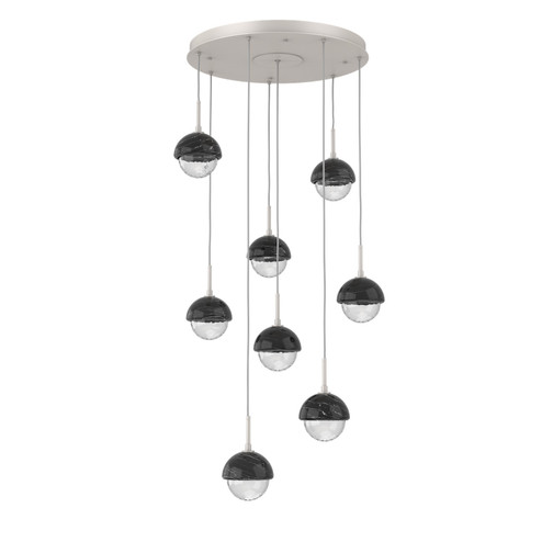 Cabochon LED Chandelier in Beige Silver (404|CHB0093-08-BS-BC-C01-L1)