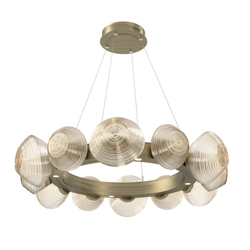 Mesa LED Chandelier in Heritage Brass (404|CHB0089-36-HB-A-CA1-L3)