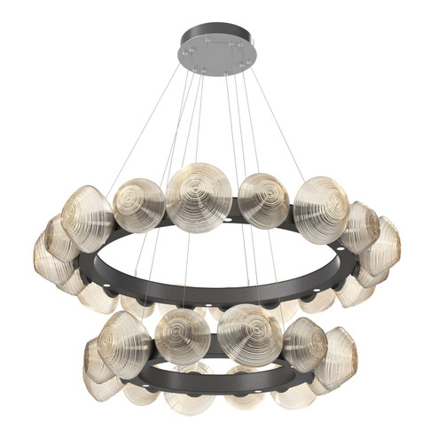 Mesa LED Chandelier in Graphite (404|CHB0089-2T-GP-A-CA1-L1)