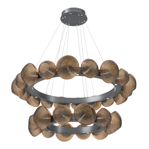 Mesa LED Chandelier in Gunmetal (404|CHB0089-2T-GM-B-CA1-L3)