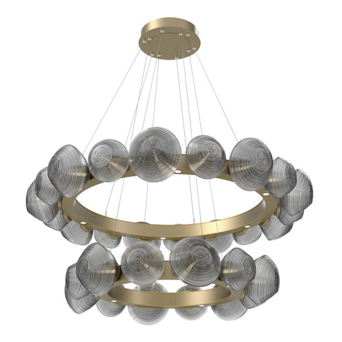 Mesa LED Chandelier in Gilded Brass (404|CHB0089-2T-GB-S-CA1-L3)