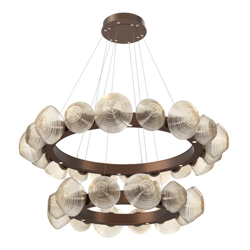 Mesa LED Chandelier in Burnished Bronze (404|CHB0089-2T-BB-A-CA1-L1)