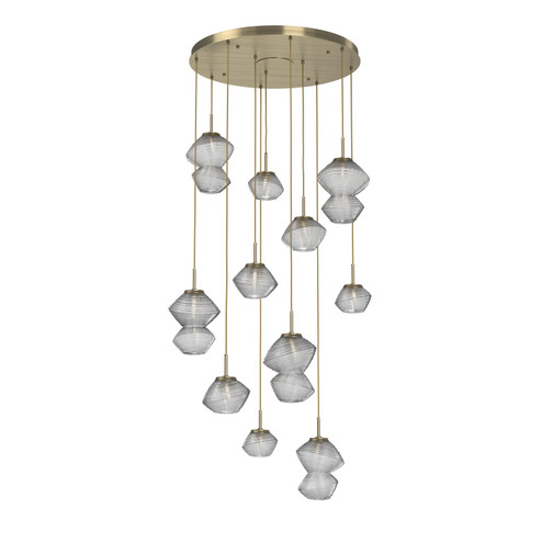 Mesa LED Chandelier in Heritage Brass (404|CHB0089-11-HB-C-C01-L3)