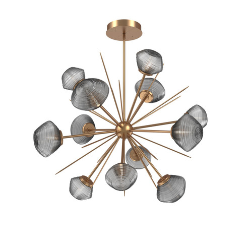 Mesa LED Chandelier in Novel Brass (404|CHB0089-0B-NB-S-001-L1)