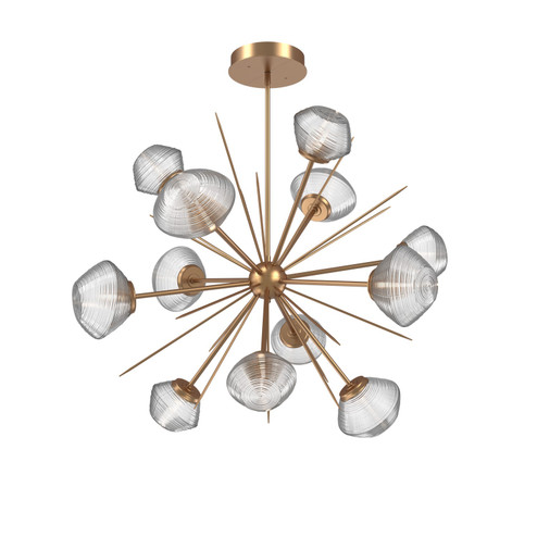 Mesa LED Chandelier in Novel Brass (404|CHB0089-0B-NB-C-001-L3)