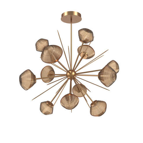 Mesa LED Chandelier in Novel Brass (404|CHB0089-0B-NB-B-001-L1)