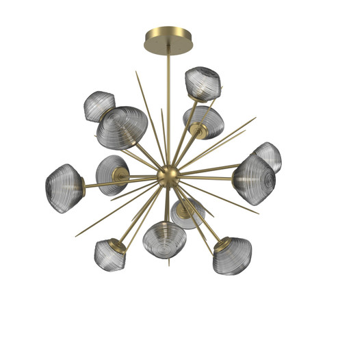 Mesa LED Chandelier in Gilded Brass (404|CHB0089-0B-GB-S-001-L3)