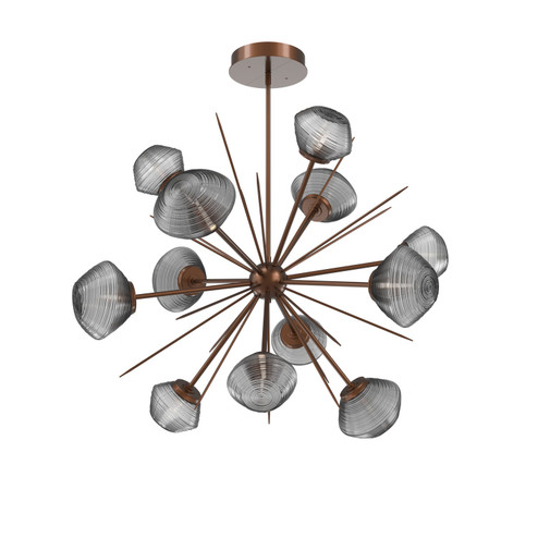 Mesa LED Chandelier in Burnished Bronze (404|CHB0089-0B-BB-S-001-L1)