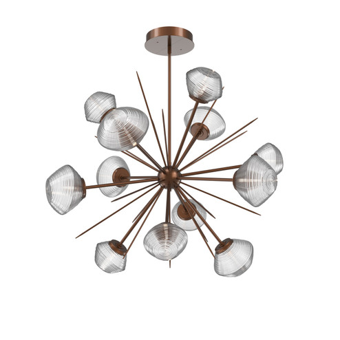 Mesa LED Chandelier in Burnished Bronze (404|CHB0089-0B-BB-C-001-L3)