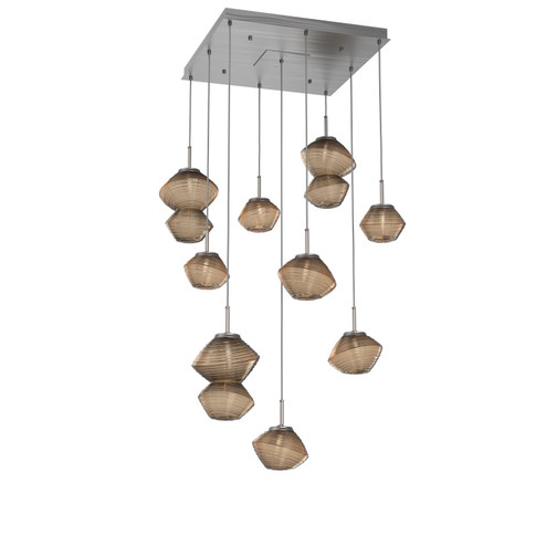 Mesa LED Chandelier in Satin Nickel (404|CHB0089-09-SN-B-C01-L1)