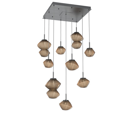 Mesa LED Chandelier in Gunmetal (404|CHB0089-09-GM-B-C01-L1)