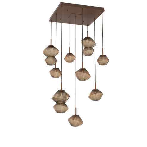 Mesa LED Chandelier in Burnished Bronze (404|CHB0089-09-BB-B-C01-L1)