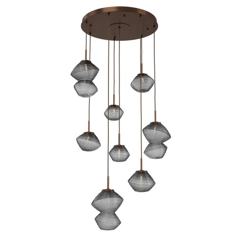 Mesa LED Chandelier in Oil Rubbed Bronze (404|CHB0089-08-RB-S-C01-L3)