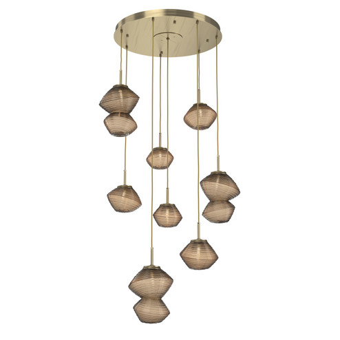 Mesa LED Chandelier in Heritage Brass (404|CHB0089-08-HB-B-C01-L3)