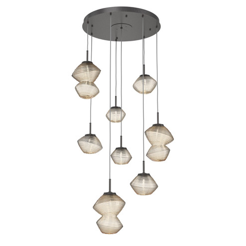 Mesa LED Chandelier in Graphite (404|CHB0089-08-GP-A-C01-L1)