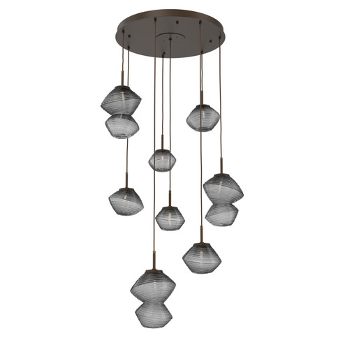 Mesa LED Chandelier in Flat Bronze (404|CHB0089-08-FB-S-C01-L1)