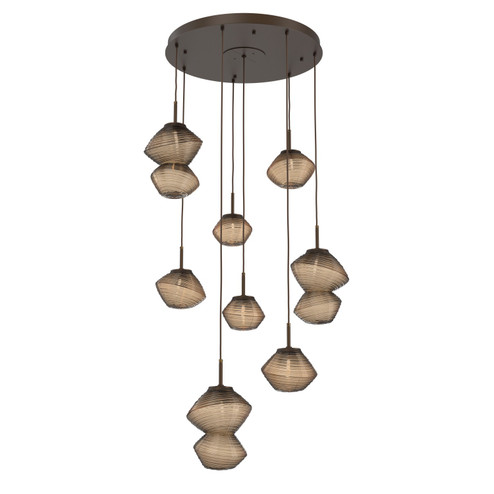 Mesa LED Chandelier in Flat Bronze (404|CHB0089-08-FB-B-C01-L1)