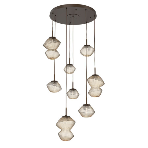 Mesa LED Chandelier in Flat Bronze (404|CHB0089-08-FB-A-C01-L3)