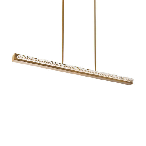 Frozen LED Pendant in Aged Brass (529|BPD97447-AB)