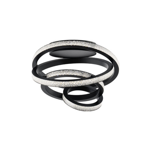 Jangle LED Flush Mount in Black (529|BFM64418-BK)