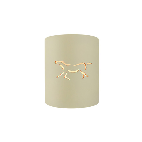 Sun Dagger One Light Wall Sconce in Vanilla (Gloss) (102|CER-9010-VAN-HRSE)