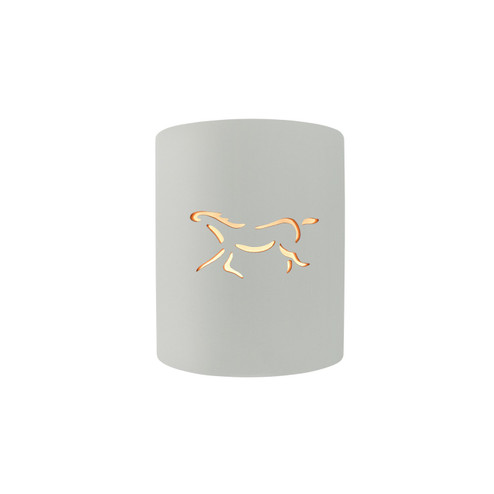 Sun Dagger One Light Wall Sconce in Matte White (102|CER-9010-MAT-HRSE)