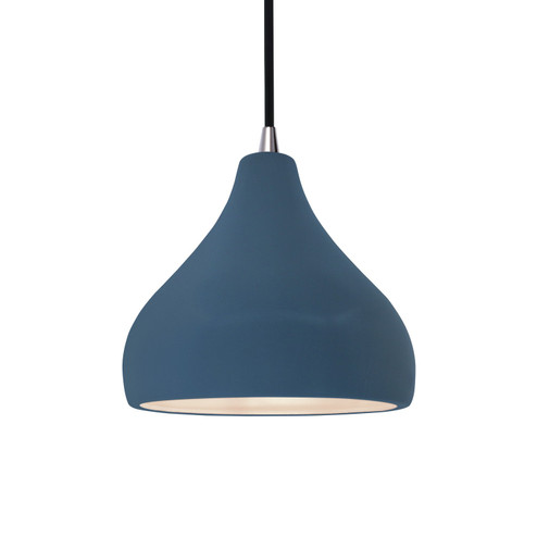 Radiance One Light Pendant in Midnight Sky w/ Matte White (102|CER-6560-MDMT-NCKL-BKCD)